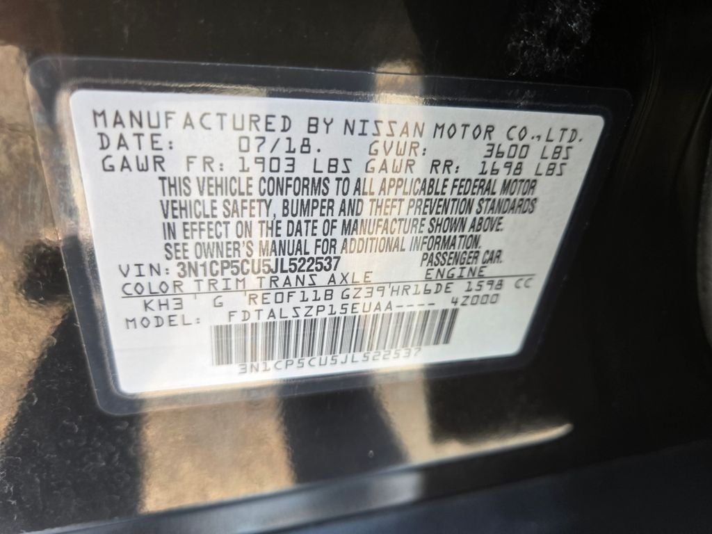 2018 Nissan Kicks SV