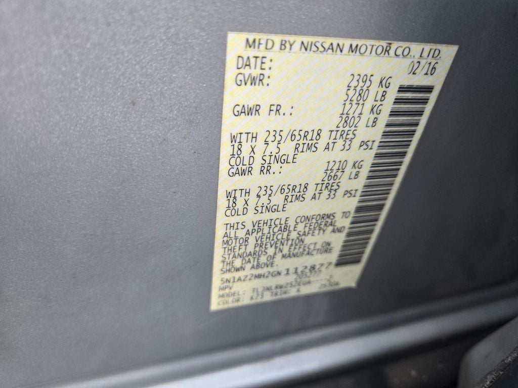 2016 Nissan Murano SL