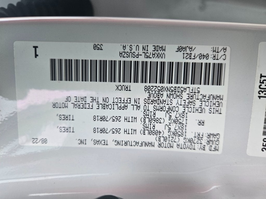 2022 Toyota Tundra SR5