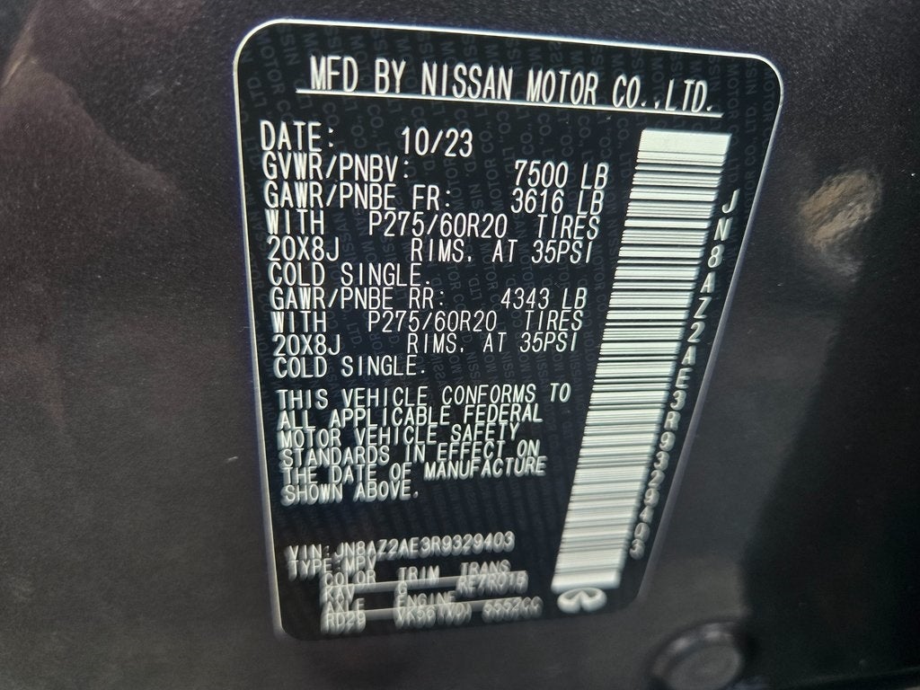 2024 INFINITI QX80 LUXE